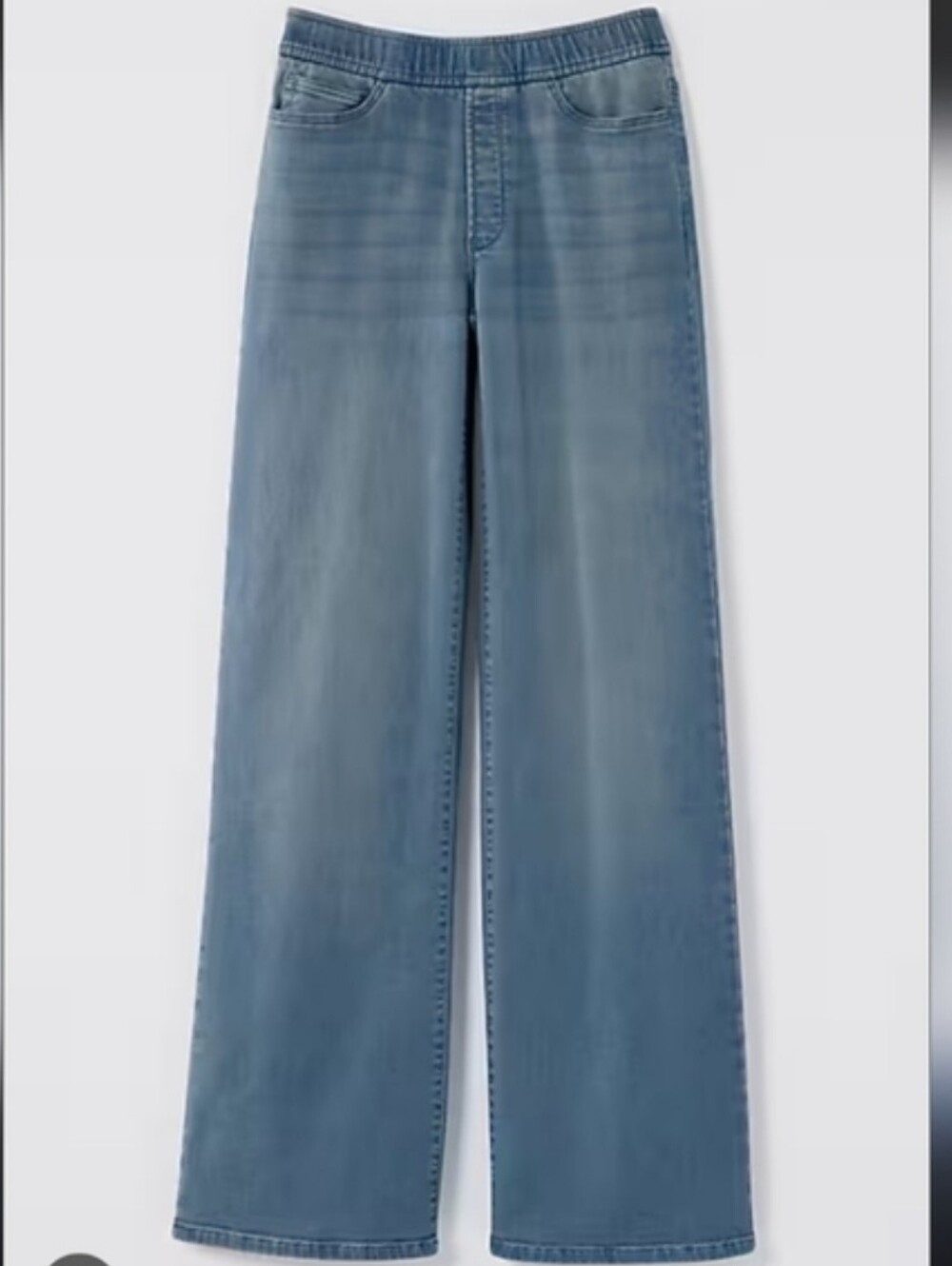 J. Jill Pure Jill Denim Pull On Wide Leg Jeans